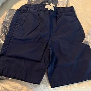 Land’s End boys elastic waste shorts deep sea navy. New.